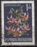 Stamps : Europe : Austria :  AUSTRIA 1966 Michel 1210 SELLOS FLORES DE LOS ALPES TURKENBUND