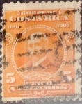 Stamps : America : Costa_Rica :  Intercambio 0,20 usd 5 cents. 1910