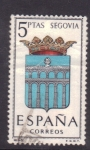 Stamps Spain -  Escudo de Segovia