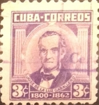 Stamps Cuba -  Intercambio 0,20 usd 3 cents. 1954