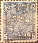 Stamps : America : Cuba :  Intercambio 0,20 usd 5 cents. 1914