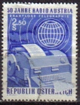 Stamps : Europe : Austria :  AUSTRIA 1974 Michel 1437 SELLO 50 ANIVERSARIO RADIO AUSTRIA Yvert1266