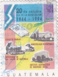 Stamps : America : Guatemala :  20 de octubre día de la revolución