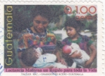 Sellos de America - Guatemala -  lactancia materna un regalo para toda la vida