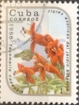 Stamps Cuba -  Intercambio crxf 0,20 usd 1 cents. 1986