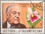 Stamps Cuba -  Intercambio cxrf2 0,20 usd 1 cents. 1989