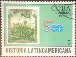 Stamps Cuba -  Intercambio cxrf3 0,20 usd 5 cents. 1989