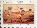 Stamps Cuba -  Intercambio 1,25 usd 15 cents. 1995