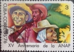 Sellos de America - Cuba -  Intercambio 0,20 usd 3 cents. 1976