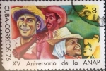 Stamps Cuba -  Intercambio 0,20 usd 3 cents. 1976