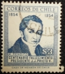 Stamps Chile -  Joaquín Prieto