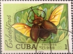 Stamps Cuba -  Intercambio crxf2 0,20 usd 1 cents. 1988