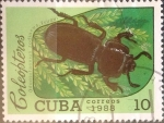 Stamps Cuba -  Intercambio 0,20 usd 10 cents. 1988