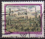 Stamps : Europe : Austria :  AUSTRIA 1989 Scott 1466 Sello Monasterio Cisterciense de Mehrerau usado Michel 1967 Osterreich Autri