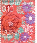 Stamps Croatia -  flores