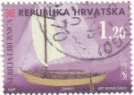 Stamps : Europe : Croatia :  barco de epoca