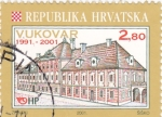 Sellos de Europa - Croacia -  panorámica de Vukovar