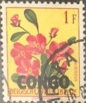 Stamps : Africa : Democratic_Republic_of_the_Congo :  Intercambio 0,20 usd 1 franco 1960