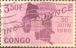 Stamps Democratic Republic of the Congo -  Intercambio cxrf 0,20 usd 3,50 francos 1960