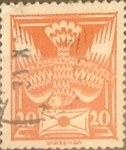 Stamps Czechoslovakia -  Intercambio m1b 0,20 usd 20 h. 1920
