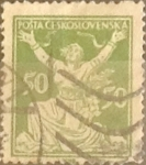 Stamps Czechoslovakia -  Intercambio 0,20 usd 50 h. 1920