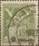 Stamps Czechoslovakia -  Intercambio 0,20 usd 50 h. 1920