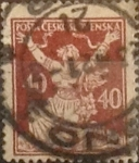 Stamps Czechoslovakia -  Intercambio 0,20 usd 40 h. 1920