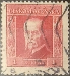 Stamps Czechoslovakia -  Intercambio 0,20 usd 1 k. 1925