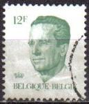 Stamps : Europe : Belgium :  BELGICA 1984 Scott 1091 Sello Rey Balduino 12F Usado Michel 2165