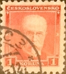 Stamps Czechoslovakia -  Intercambio 0,40 usd 1 k. 1928