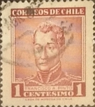 Sellos de America - Chile -  Intercambio 0,20 usd 1 cents. 1960