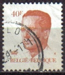 Sellos de Europa - B�lgica -  BELGICA 1986 Scott 1098 Sello Rey Balduino 40F Usado Michel 2188