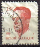 Stamps : Europe : Belgium :  BELGICA 1984 Scott 1092 Sello Rey Balduino 13F Usado Michel 2255