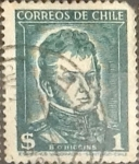 Stamps Chile -  Intercambio 0,20 usd 1 peso 1952
