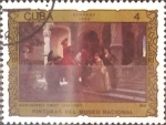 Stamps : America : Cuba :  Intercambio cxrf3 0,20 usd 4 cents. 1986