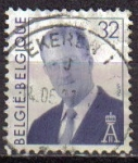 Stamps : Europe : Belgium :  BELGICA 1998 Michel 2841 SELLO SERIE BASICA REY BALDUINO USADO