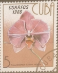 Stamps Cuba -  Intercambio nfxb 0,20 usd 5 cents. 1986