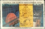 Stamps Cuba -  Intercambio 0,20 usd 1 cents. 1970
