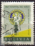 Stamps : America : Bolivia :  Bolivia 1960 Michel 628 Sello º Rotary Club Pro Hospital del Niño