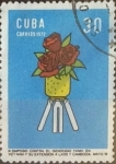 Sellos de America - Cuba -  Intercambio 0,20 usd 30 cents. 1972