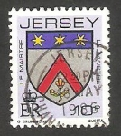Stamps Jersey -  246 - Blasón de la familia Le Maistre de Jersey