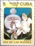 Stamps : America : Cuba :  Intercambio crxf 0,20 usd 5 cents. 1989