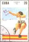 Stamps Cuba -  Intercambio cxrf3 0,20 usd 20 cents. 1992