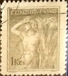 Stamps Czechoslovakia -  Intercambio 0,20 usd 1 k. 1954