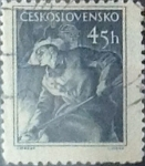 Stamps Czechoslovakia -  Intercambio crxf 0,20 usd 45 h. 1954