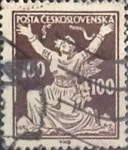 Stamps Czechoslovakia -  Intercambio 0,20 usd 100 h. 1920