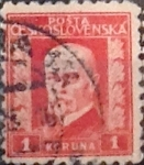 Sellos de Europa - Checoslovaquia -  Intercambio 0,20 usd 1 k. 1926
