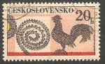 Stamps Czechoslovakia -   1930 - Gallo y espiral