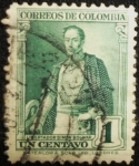 Stamps Colombia -  Simón Bolivar