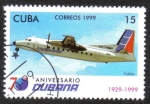 Stamps : America : Cuba :  70 Aniversario de Cubana